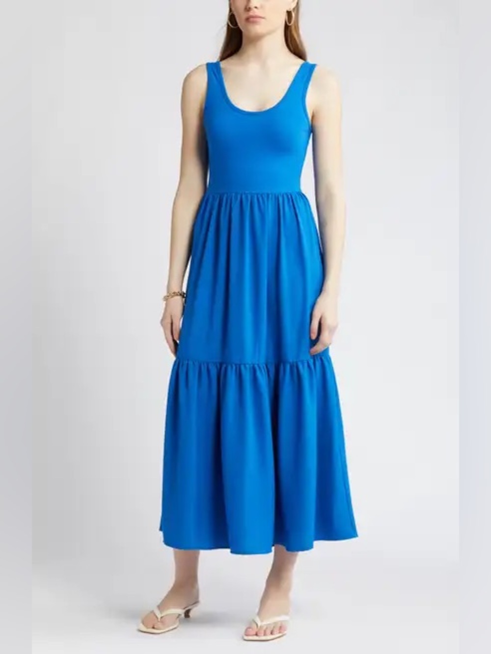 Nordstrom Mixed Media Tank Maxi Sundress